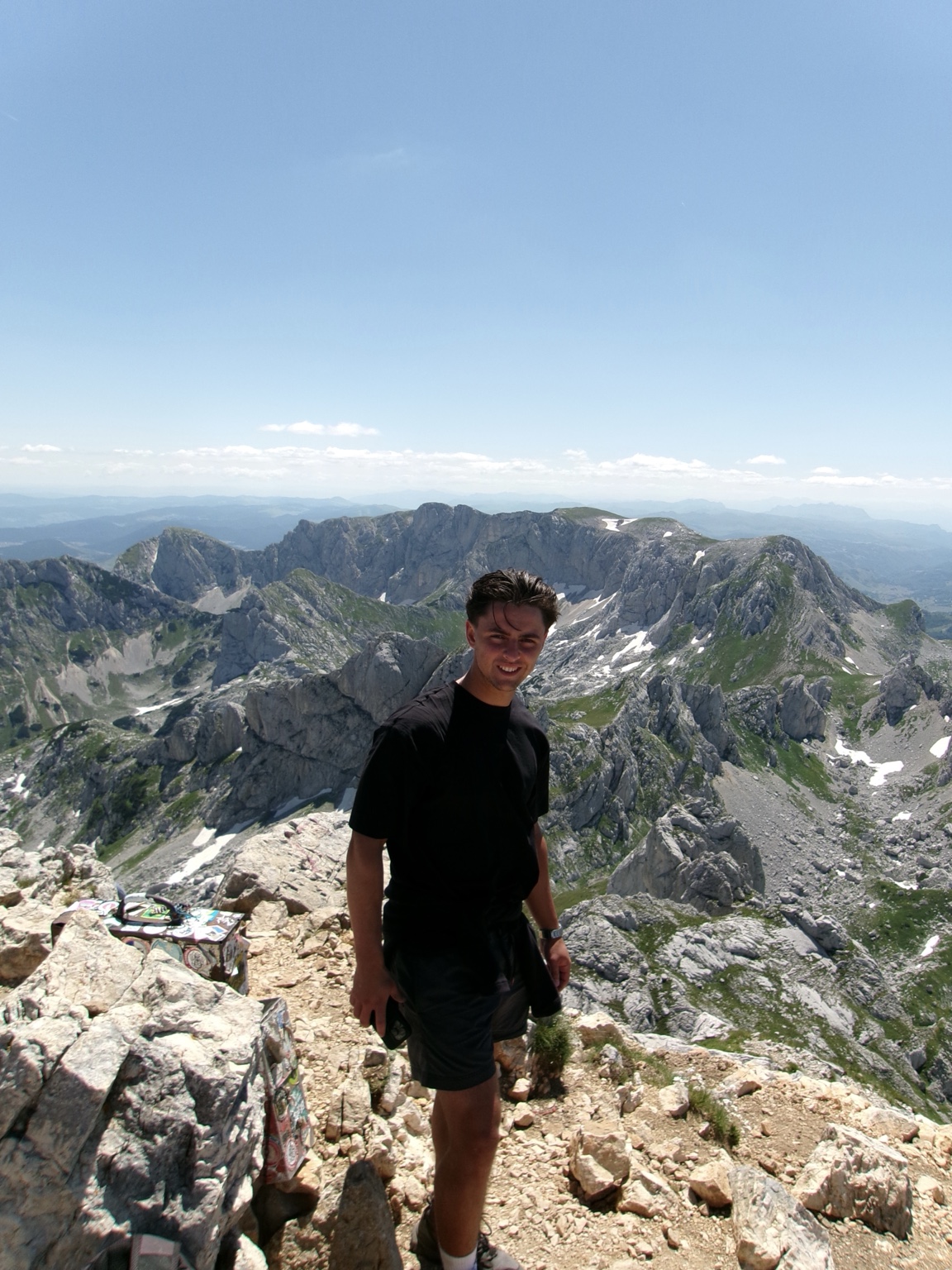 Michael Wilson, founder of WorkLilt, hiking in the mountains